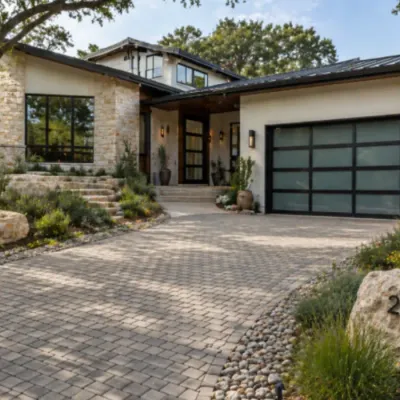 Violet Crown landscape design and hardscaping project