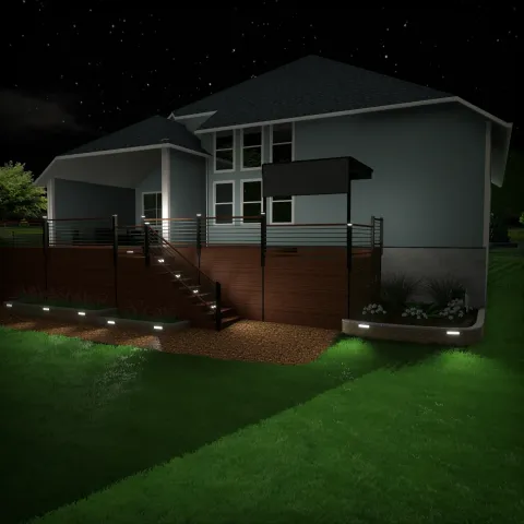 Violet Crown landscape design and hardscaping project