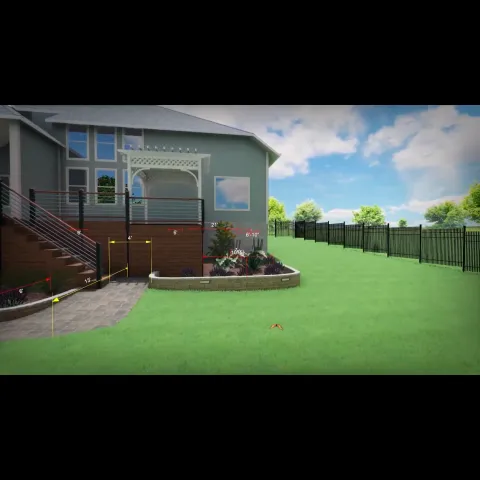 Violet Crown landscape design and hardscaping project