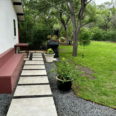 Violet Crown landscape design and hardscaping project