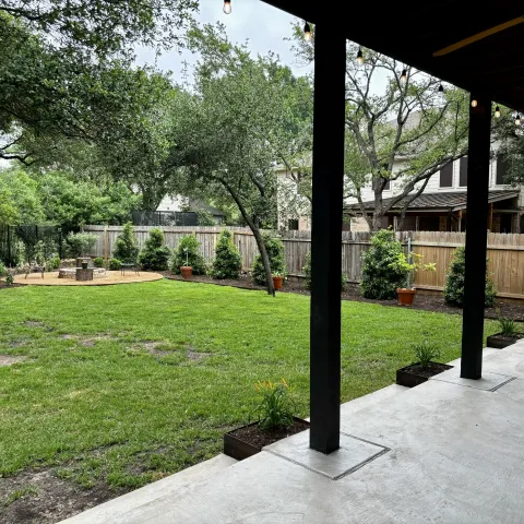 Violet Crown landscape design and hardscaping project