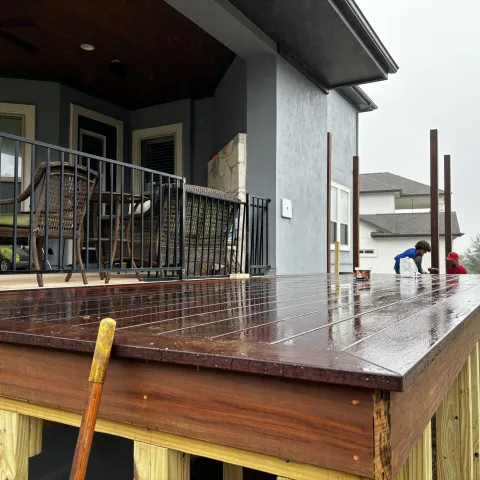 Violet Crown landscape design and hardscaping project