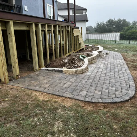 Violet Crown landscape design and hardscaping project