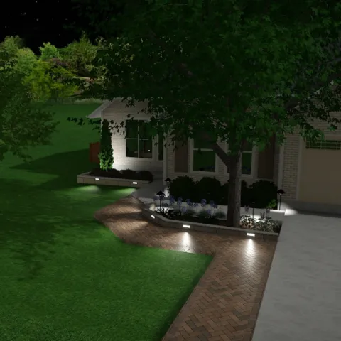 Violet Crown landscape design and hardscaping project