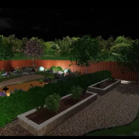 Violet Crown landscape design and hardscaping project