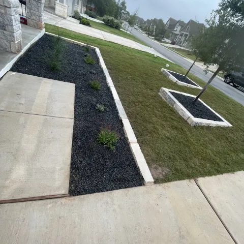 Violet Crown landscape design and hardscaping project