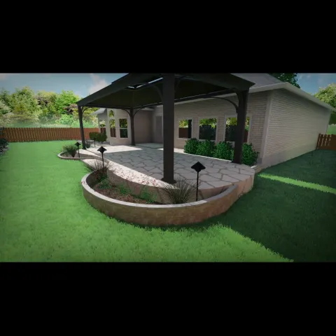 Violet Crown landscape design and hardscaping project