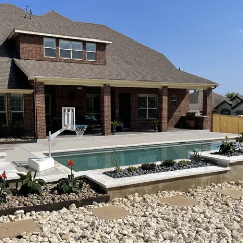 Violet Crown landscape design and hardscaping project