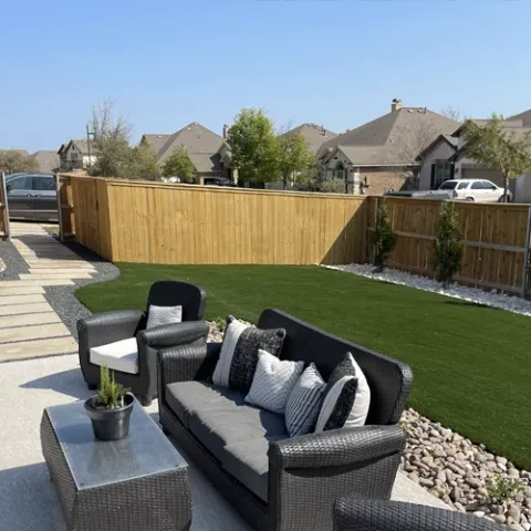 Violet Crown landscape design and hardscaping project