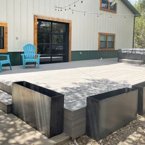 Violet Crown landscape design and hardscaping project