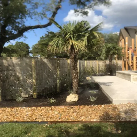 Violet Crown landscape design and hardscaping project