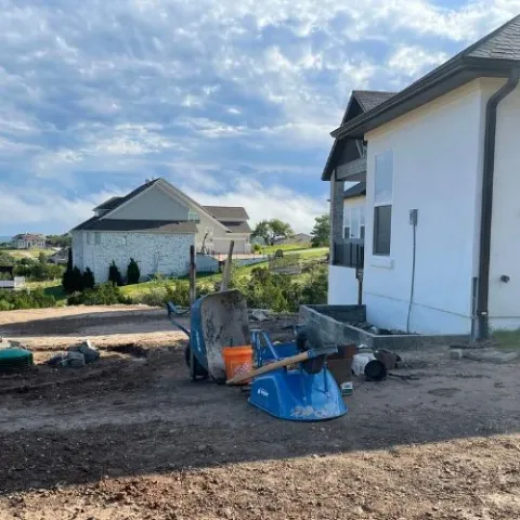 Violet Crown landscape design and hardscaping project