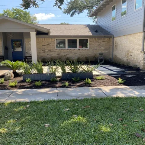 Violet Crown landscape design and hardscaping project