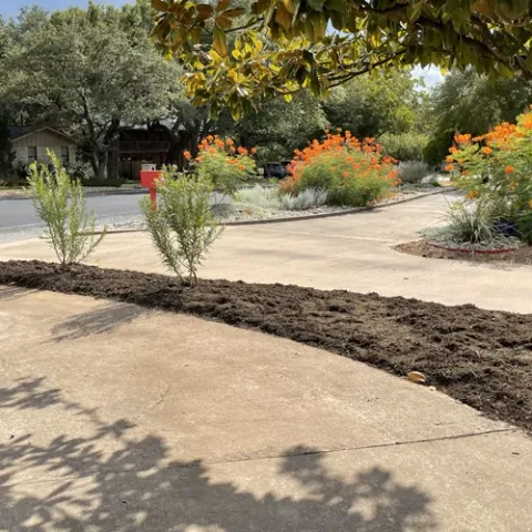 Violet Crown landscape design and hardscaping project