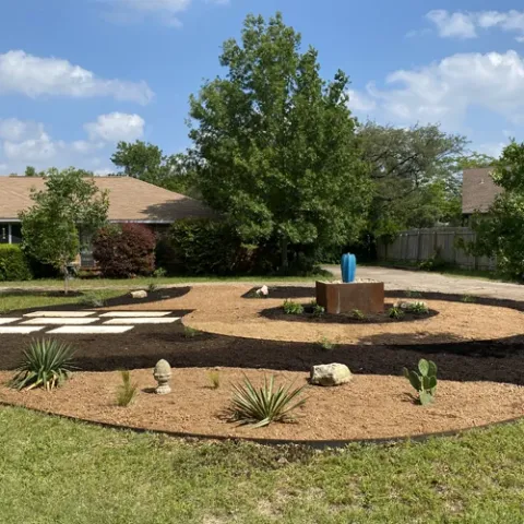 Violet Crown landscape design and hardscaping project