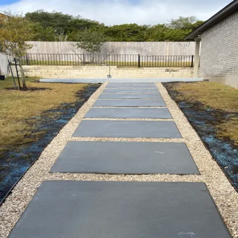 Violet Crown landscape design and hardscaping project