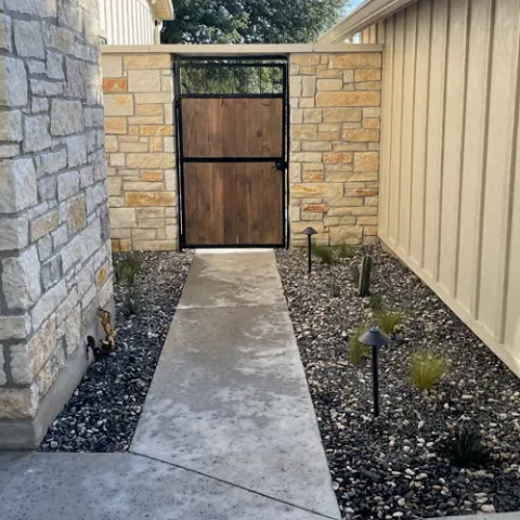Violet Crown landscape design and hardscaping project