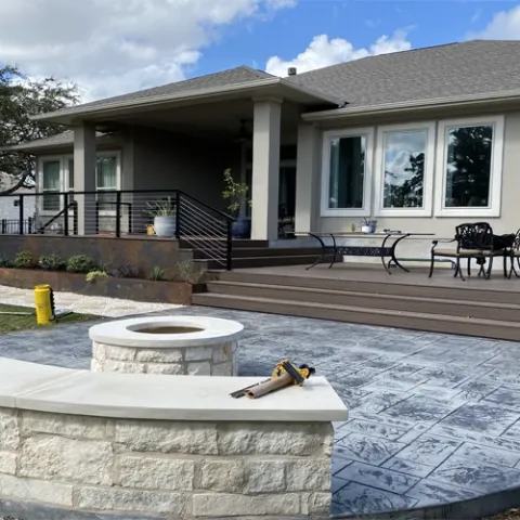 Violet Crown landscape design and hardscaping project