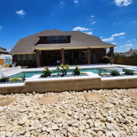 Violet Crown landscape design and hardscaping project