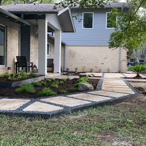 Violet Crown landscape design and hardscaping project