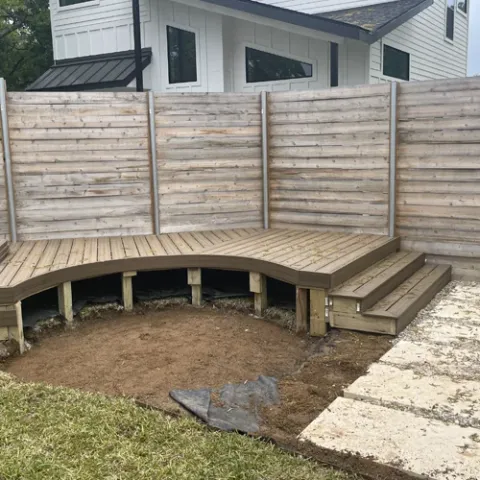 Violet Crown landscape design and hardscaping project