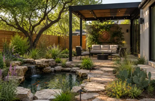 How to Integrate a Pond or Water Feature Without Wasting Water