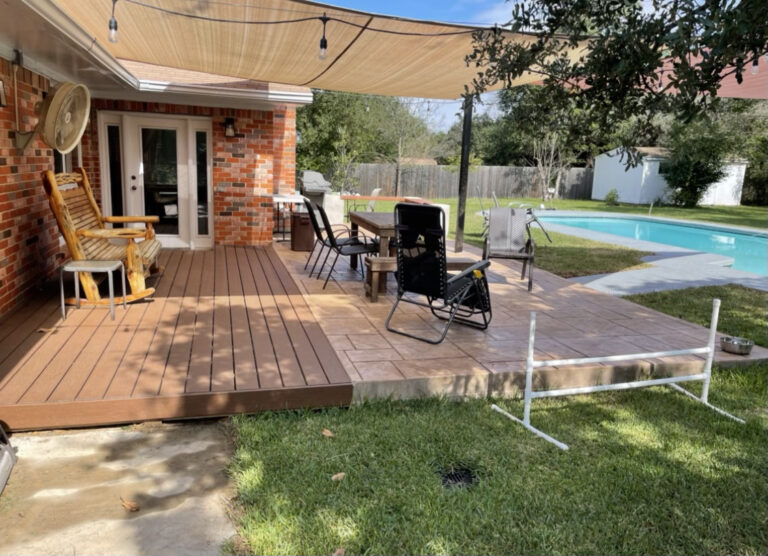 backyard deck and patio installation in austin tx