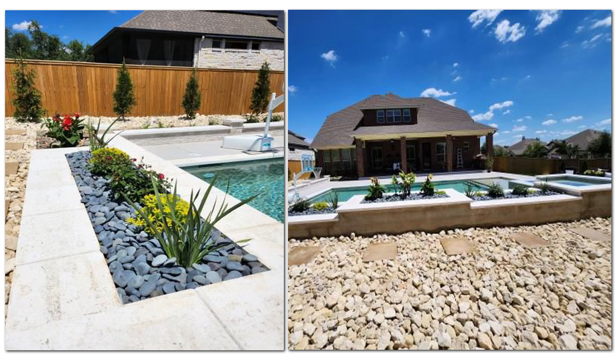 backyard pool and landscape designs