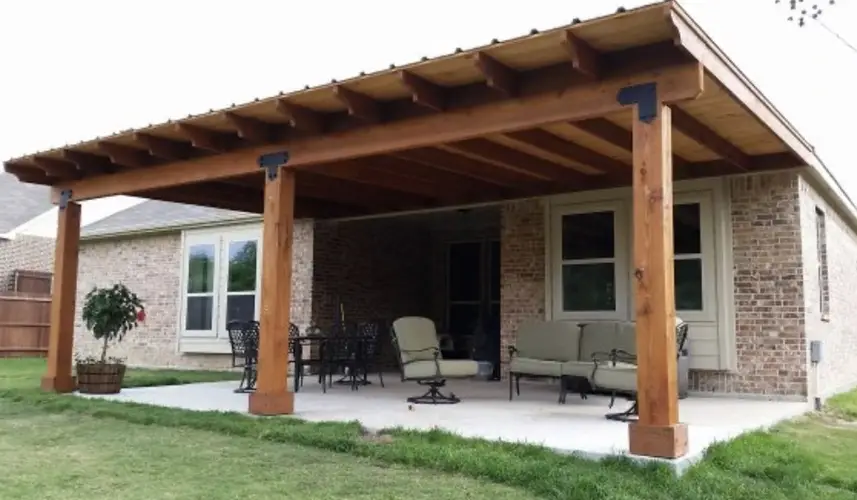 Modern patio design in Austin, TX