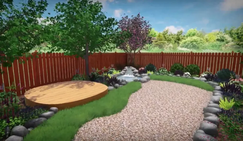 Prepping your landscape with gravel paths, native plants, and garden layout ready for spring growth.