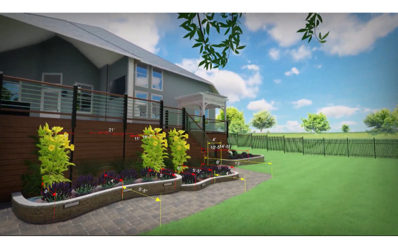 hardscaping design in residential